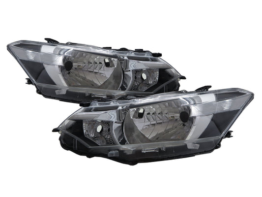 CrazyTheGod LIMO NCP150 2013-2015 Sedan 4D Clear Headlight Headlamp W/ Motor Chrome V2 for TOYOTA LHD