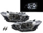 CrazyTheGod LIMO NCP150 2013-2015 Sedan 4D Guide LED Angel-Eye Projector Headlight Headlamp W/ Motor Chrome V1 for TOYOTA LHD