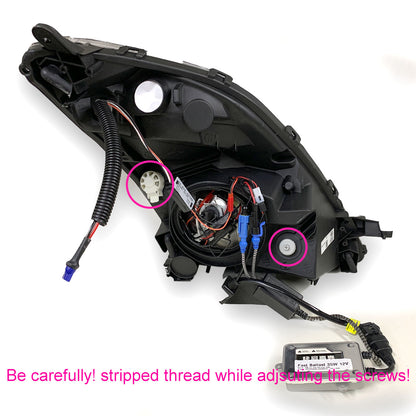 CrazyTheGod PRIUS XW20 Second generation 2006-2009 Hatchback 5D Guide LED Angel-Eye Projector Headlight Headlamp Chrome for TOYOTA RHD