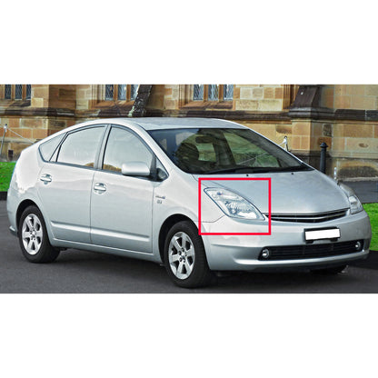 CrazyTheGod PRIUS XW20 Second generation 2006-2009 Hatchback 5D Guide LED Angel-Eye Projector Headlight Headlamp Chrome for TOYOTA RHD