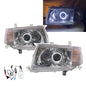 CrazyTheGod Probox XP50/160 2002-2008 VAN 5D Guide LED Angel-Eye Projector HID Headlight Headlamp Chrome for TOYOTA LHD