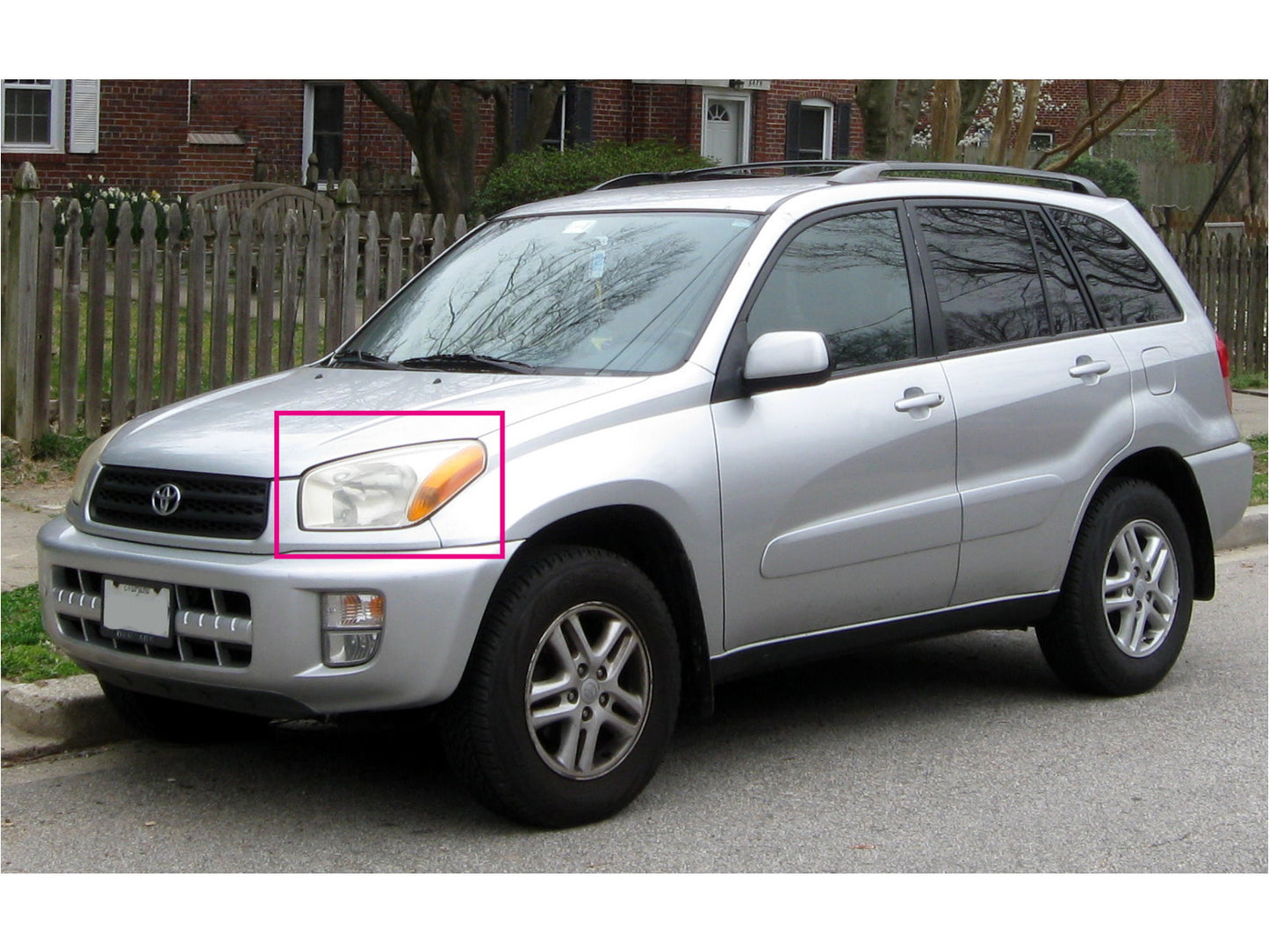 CrazyTheGod RAV4 XA20 เจเนอเรชั่นที่ 2 ปี 2001-2003 ก่อนปรับโฉม Wagon ไฟหน้าแบบโปรเจคเตอร์ 3D/5D CCFL สีดำ สำหรับ TOYOTA RHD