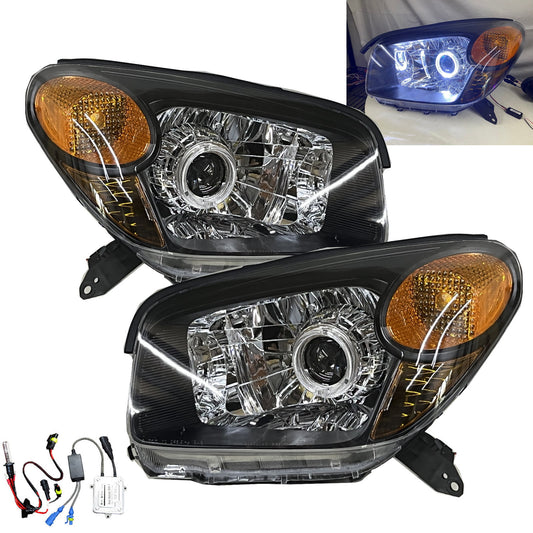 CrazyTheGod RAV4 XA20 Second generation 2004-2005 Facelift SUV 3D/5D Projector Headlight Headlamp W/O Motor Black for TOYOTA LHD