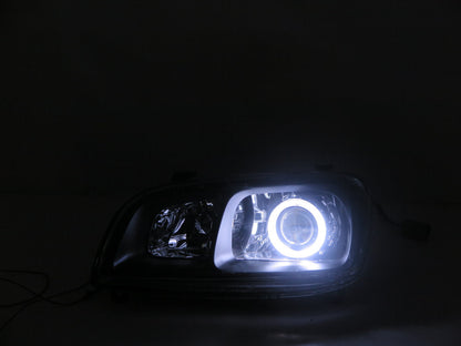 CrazyTheGod RAV4 XA10 Second generation 1998-2003 FACELIFTED Wagon 5D CCFL Projector Headlight Headlamp Black for TOYOTA RHD