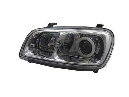 CrazyTheGod RAV4 First generation 1998-2000 FACELIFT SUV 3D/5D CCFL Projector Glass Headlight Headlamp Chrome V2 for TOYOTA RHD