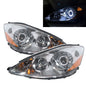 CrazyTheGod SIENNA XL20 Second generation 2006-2010 Facelift Minivan 5D Guide LED Angel-Eye Projector Headlight Headlamp Chrome for TOYOTA LHD