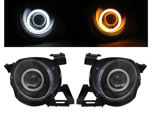 CrazyTheGod SOARER Z30 1992-2000 Coupe 2D Cotton Halo Projector Headlight Headlamp Black for TOYOTA