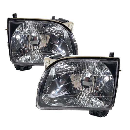 CrazyTheGod TACOMA First generation 2001-2004 Facelift Pickup/Truck 2D/4D Clear Headlight Headlamp Black V2 for TOYOTA LHD