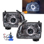 CrazyTheGod TACOMA First generation 2001-2004 Facelift Pickup/Truck 2D/4D Guide LED Angel-Eye Projector Headlight Headlamp Black for TOYOTA RHD