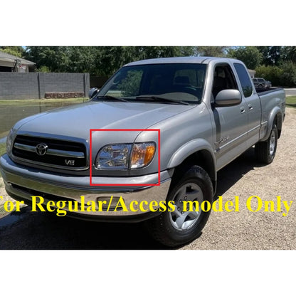 CrazyTheGod Tundra First generation 2000-2004 Pre-Facelift Regular/Access Cab LED Headlight Headlamp Chrome for TOYOTA LHD