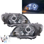 CrazyTheGod VIOS NCP42 First generation 2006-2007 Facelift Sedan 4D Guide LED Angel-Eye Projector HID Headlight Headlamp Black for TOYOTA RHD