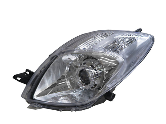 CrazyTheGod Yaris XP90 Second generation 2005-2008 Pre-Facelift Hatchback 3D/5D Guide LED Angel-Eye Projector Headlight Headlamp Chrome for TOYOTA LHD