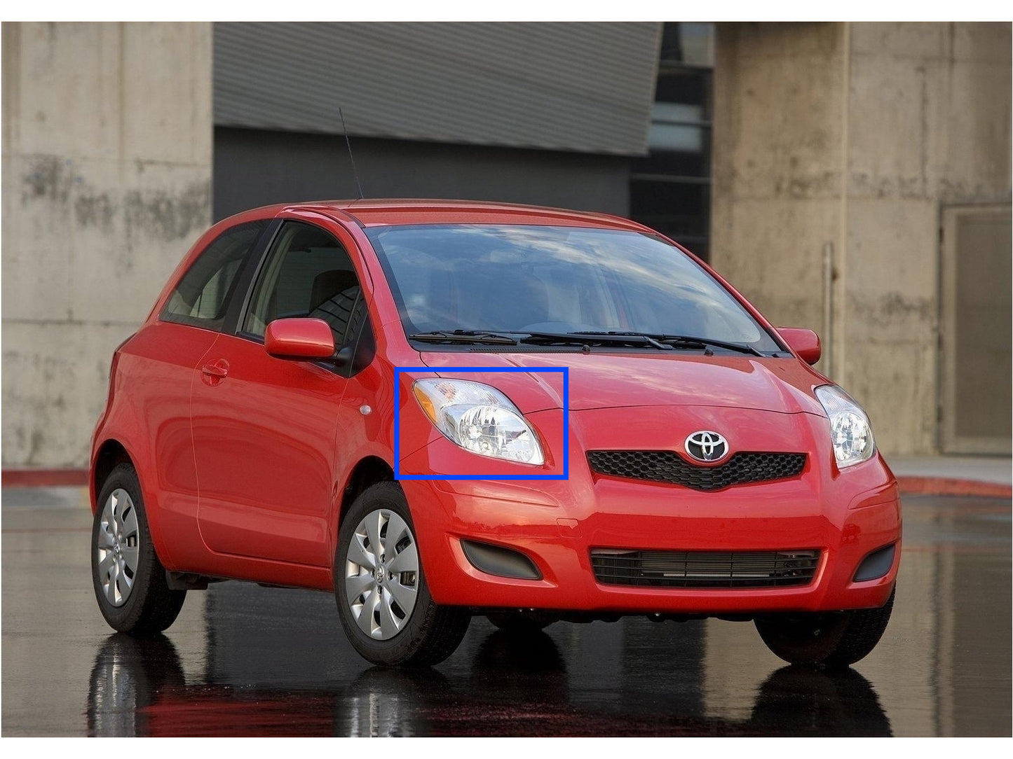 CrazyTheGod YARIS XP90 รุ่นที่ 2 ปี 2008-2011 FACELIFT Hatchback 3D/5D ไฟหน้าแบบใส โครเมียม สำหรับ TOYOTA LHD