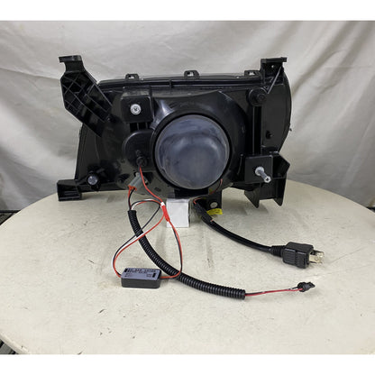 CrazyTheGod KIJANG/CONDOR 2003-2007 Guide LED Angel-Eye Projector Headlight Headlamp Black South Africa for TOYOTA RHD