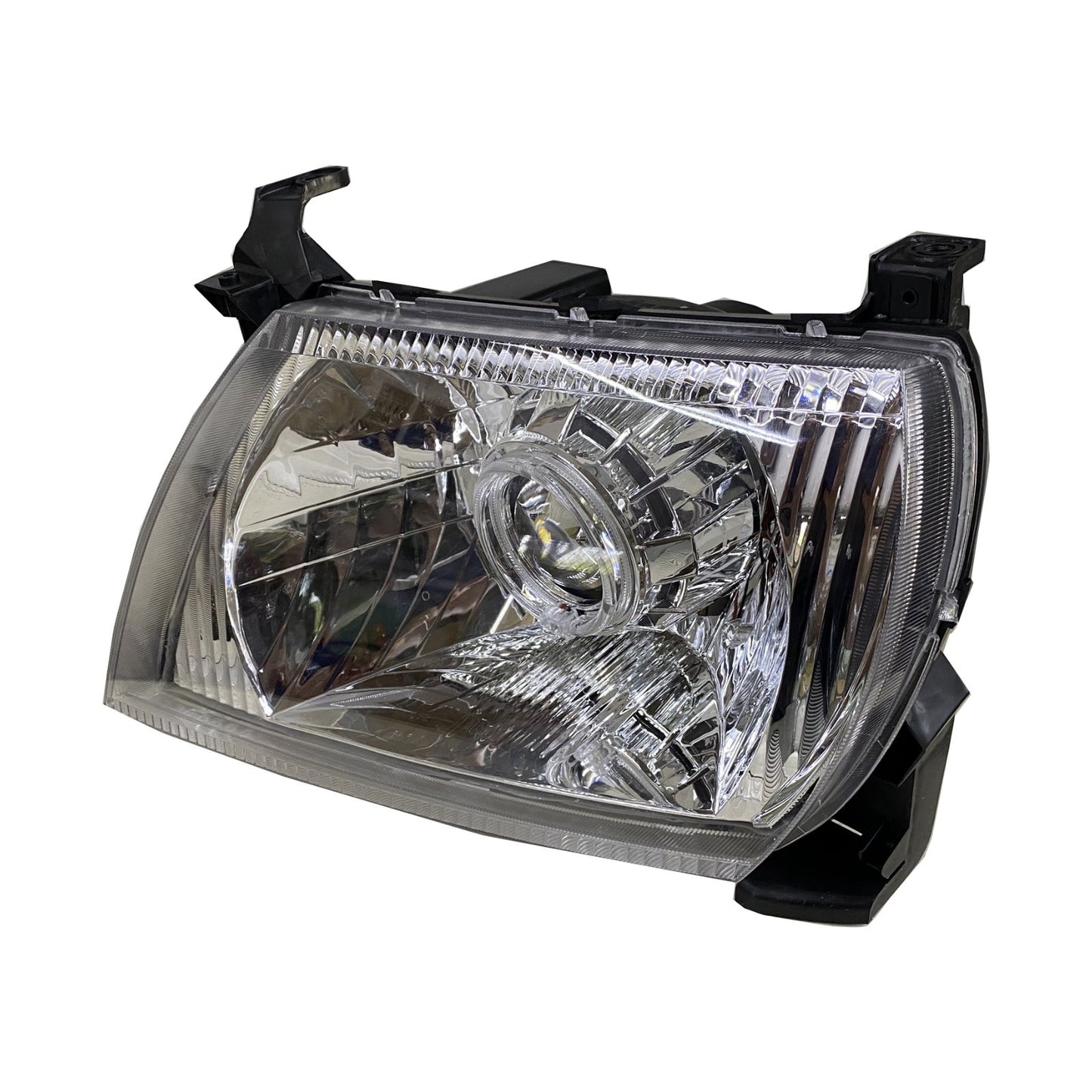 CrazyTheGod KIJANG/CONDOR 2003-2007 Guide LED Angel-Eye Projector Headlight Headlamp Chrome South Africa for TOYOTA RHD