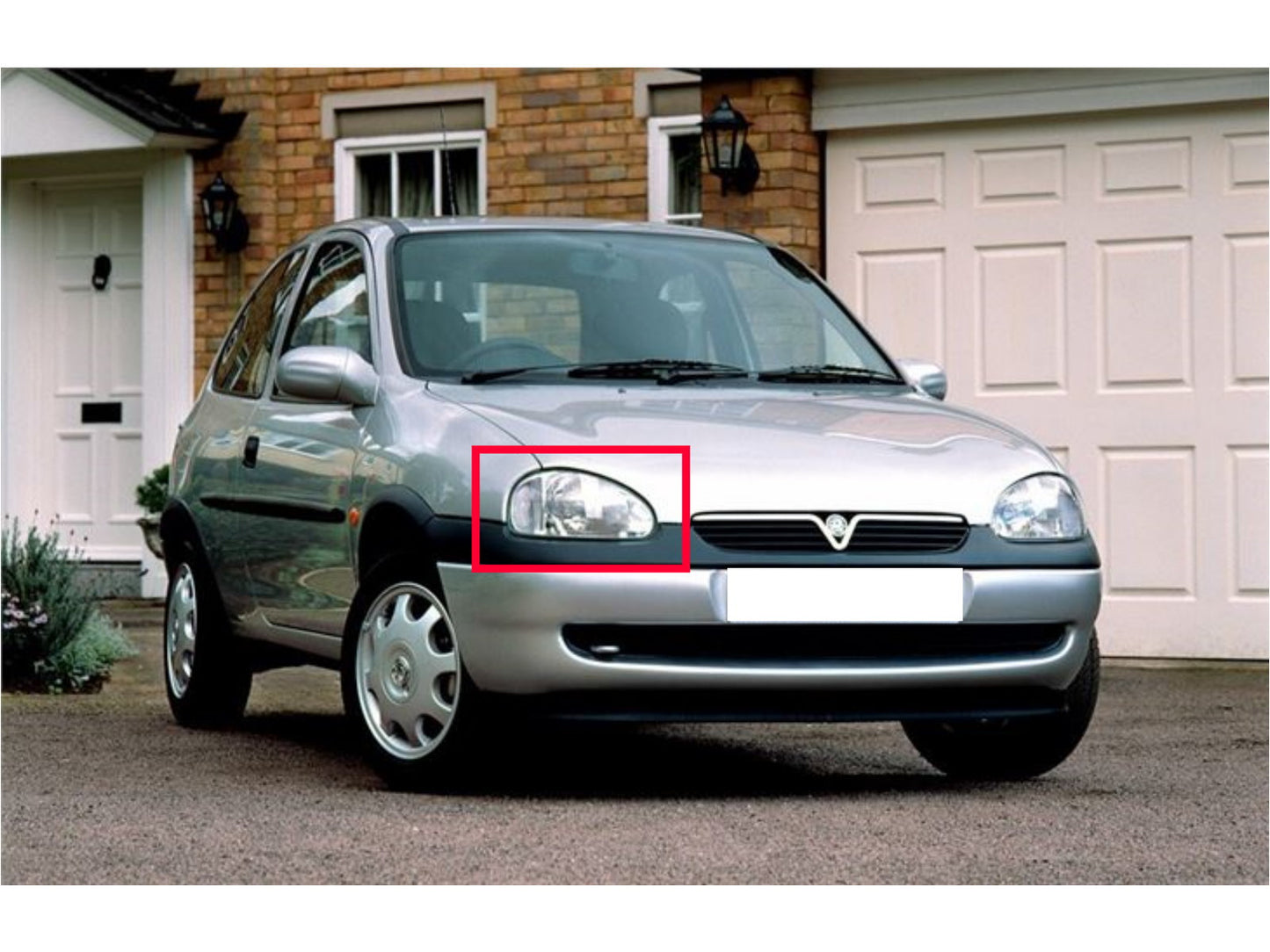 CrazyTheGod Corsa B 1993-2000 Hatchback 3D/5D CCFL Projector Headlight Headlamp Chrome for VAUXHALL LHD