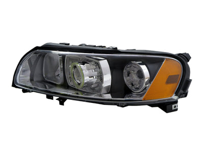 ไฟหน้าโปรเจคเตอร์ COB แบบ 4D ของ CrazyTheGod S60 รุ่นแรกสำหรับรถ VOLVO RHD ปี 2004-2009 สีดำ