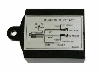 Car SUV LED Daytime Running Light DRL Relay Harness Automatic On/Off Control Box Dimmer