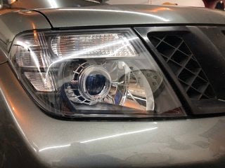 CrazyTheGod PATHFINDER R51 /NAVARA D40 2009-2013 Facelift SUV 5D Guide LED Angel-Eye Projector HID Headlight Headlamp Black for NISSAN RHD