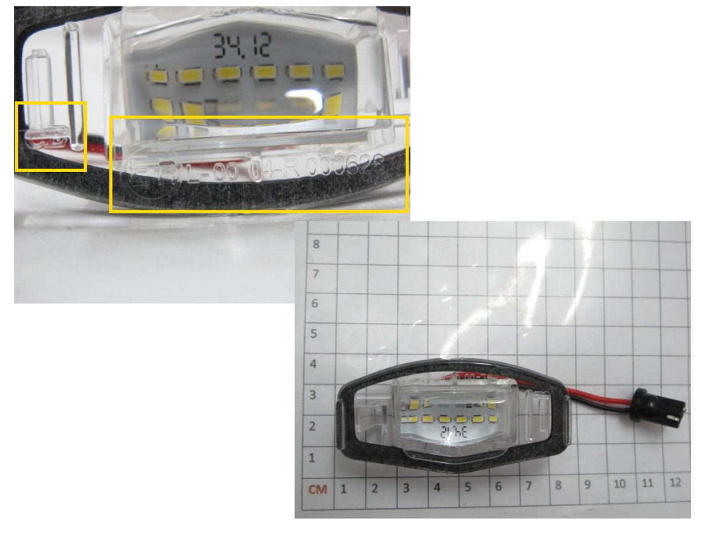 CrazyTheGod MDX YD2 Second generation 2007-2009 Pre-Facelift SUV 5D LED License Lamp Clear for ACURA