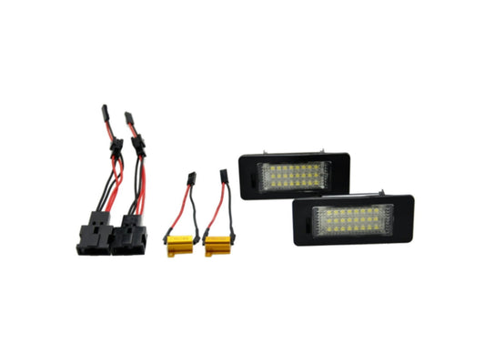 CrazyTheGod A7 2011-Present Hatchback 5D LED W/ Canbus License Lamp White for AUDI