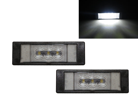 CrazyTheGod 6-Series F06 Second generation 2013-2018 Coupe 4D LED License Lamp White for BMW