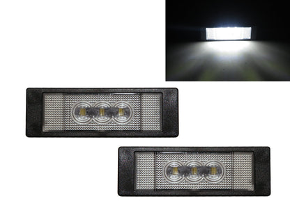 CrazyTheGod 6-Series F12/F13 Second generation 2011-2018 Coupe/Convertible 2D LED License Lamp White for BMW
