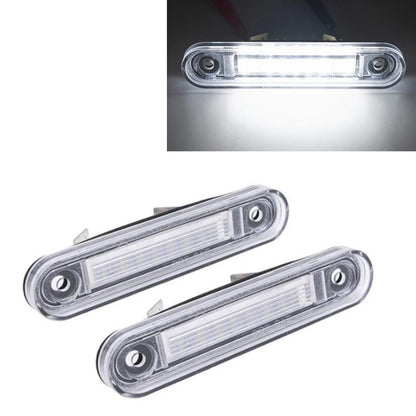 CrazyTheGod C-CLASS W202/C202 1993-1997 LED License Lamp Chrome for Mercedes-Benz
