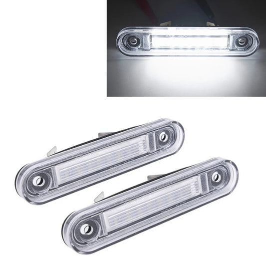 CrazyTheGod C-CLASS W202/C202 1993-1997 LED License Lamp Chrome for Mercedes-Benz