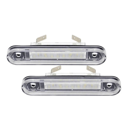 CrazyTheGod C-CLASS W201 190D 190E 1992-1997 LED License Lamp Chrome for Mercedes-Benz