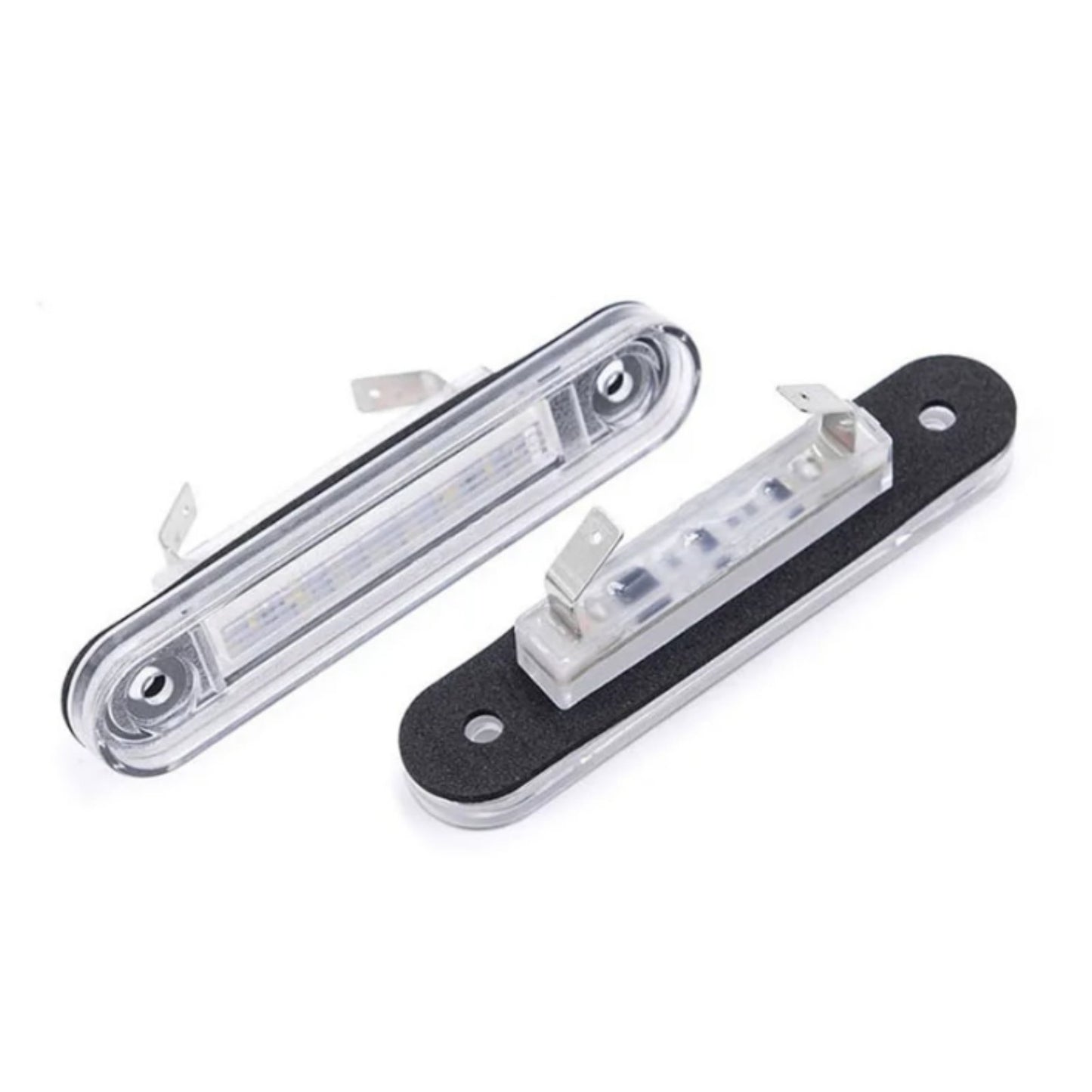 CrazyTheGod C-CLASS W201 190D 190E 1992-1997 LED License Lamp Chrome for Mercedes-Benz