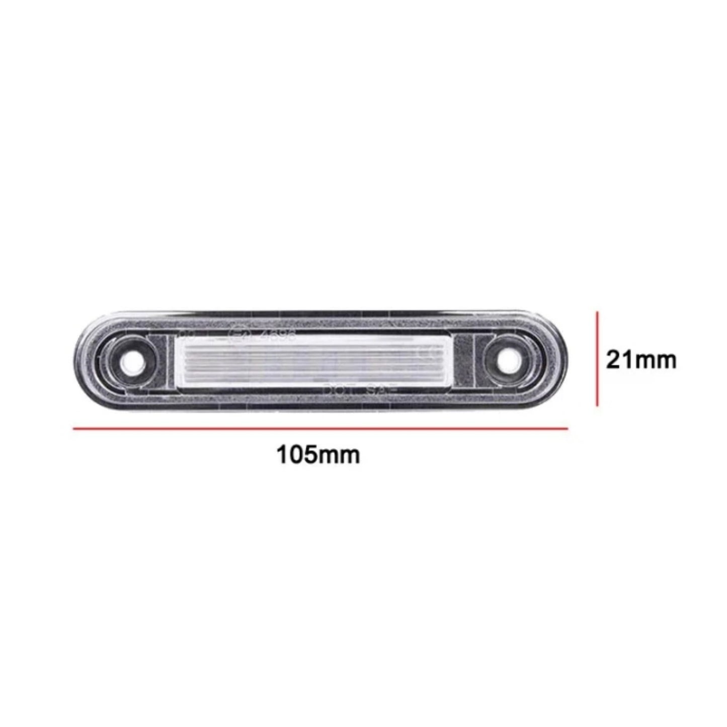 CrazyTheGod C-CLASS W201 190D 190E 1992-1997 LED License Lamp Chrome for Mercedes-Benz