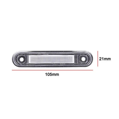 CrazyTheGod C-CLASS W201 190D 190E 1992-1997 LED License Lamp Chrome for Mercedes-Benz