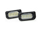 CrazyTheGod C-CLASS W203 Second generation 2000-2007 Sedan 4D LED W/ Canbus License Lamp White for Mercedes-Benz