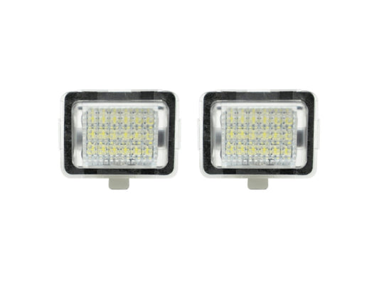 CrazyTheGod C-CLASS W204 Third generation 2008-2011 Sedan 4D LED License Lamp White for Mercedes-Benz