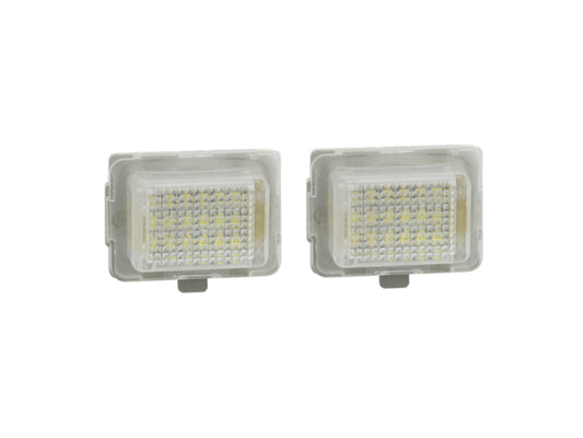 CrazyTheGod C-CLASS W204 Third generation 2011-2014 Sedan/Wagon/Coupe 2D/4D/5D LED License Lamp White for Mercedes-Benz