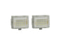 CrazyTheGod SLK-CLASS R172 Third generation 2011-2019 Roadster 2D LED License Lamp White for Mercedes-Benz