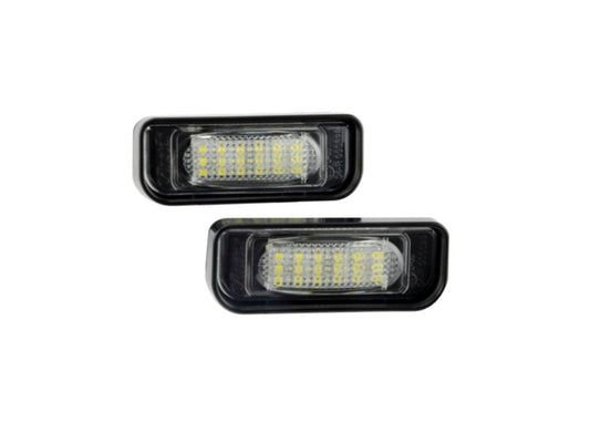 CrazyTheGod S-CLASS W220 Fourth generation 1998-2005 Sedan 4D LED W/ Canbus License Lamp White for Mercedes-Benz