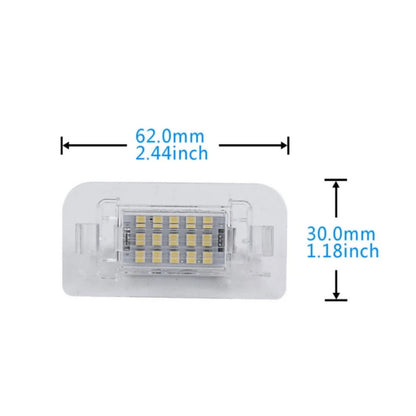 CrazyTheGod B-CLASS W242 2011-2019 LED License Lamp Chrome for Mercedes-Benz