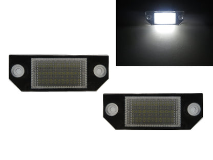 ไฟ LED ส่องป้ายทะเบียนรถยนต์ Focus Sedan/Hatchback/Wagon/Coupe 2D/3D/4D/5D สีขาว CrazyTheGod สำหรับรถ FORD ปี 2003-2008