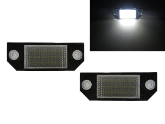 CrazyTheGod Focus 2003-2008 Sedan/Hatchback/Wagon/Coupe 2D/3D/4D/5D LED License Lamp White for FORD