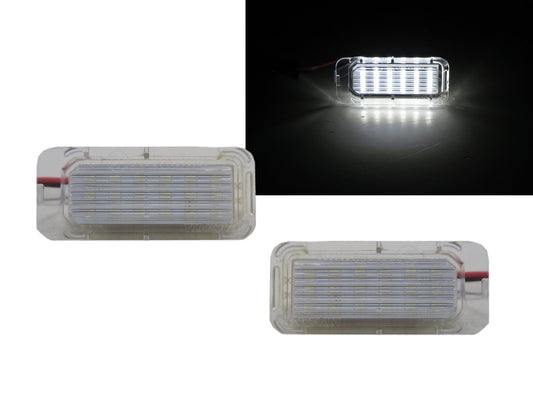 CrazyTheGod Fiesta 2009-Present Sedan/Hatchback/VAN 3D/4D/5D LED License Lamp White for FORD