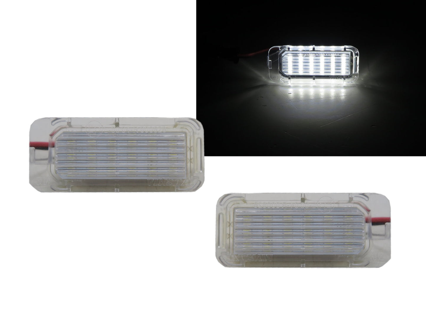 CrazyTheGod KUGA 2008-Present Wagon 5D LED License Lamp White for FORD