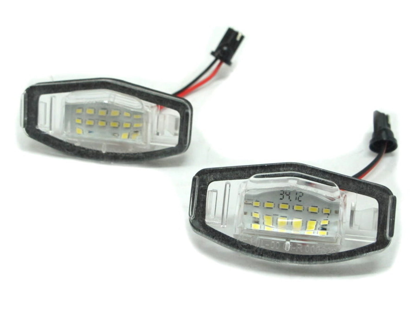 CrazyTheGod Accord Seventh generation 2002-2007 Sedan 4D LED License Lamp Clear for HONDA