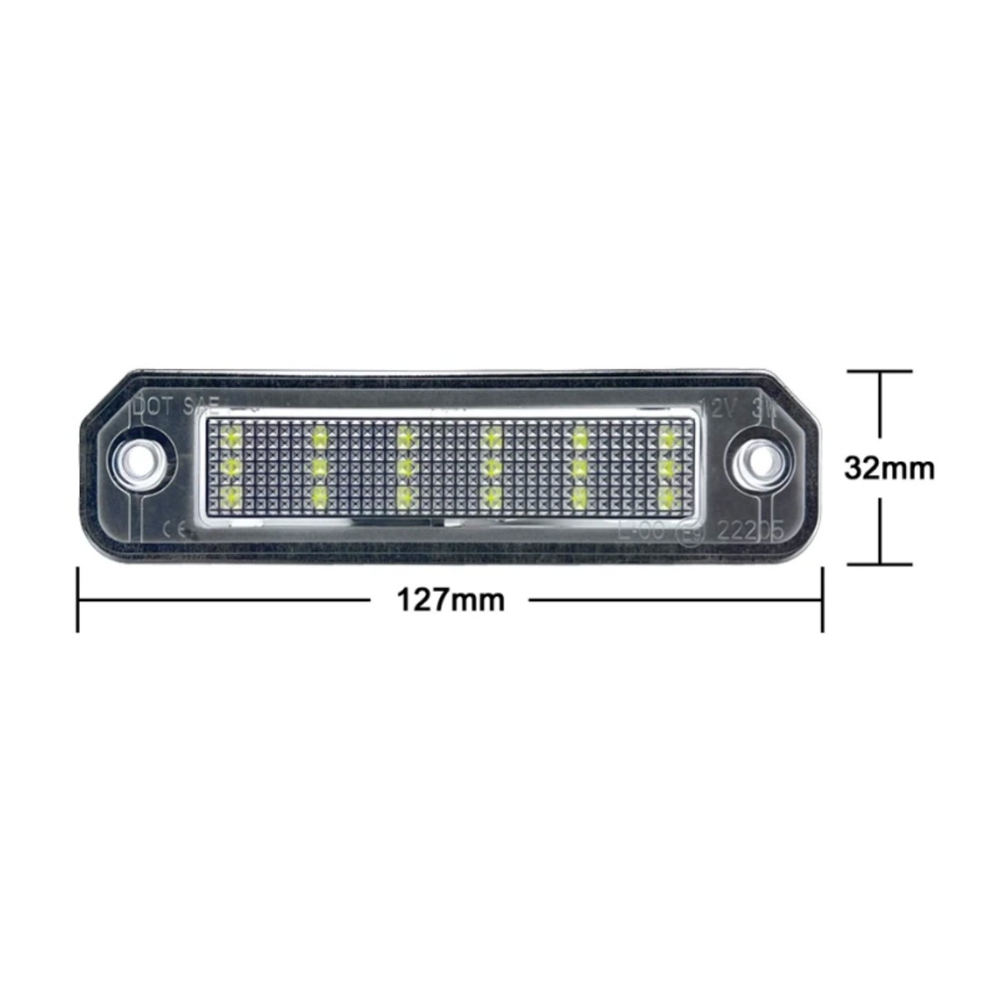 CrazyTheGod Civic 1991-1995 3D LED License Lamp Black for HONDA