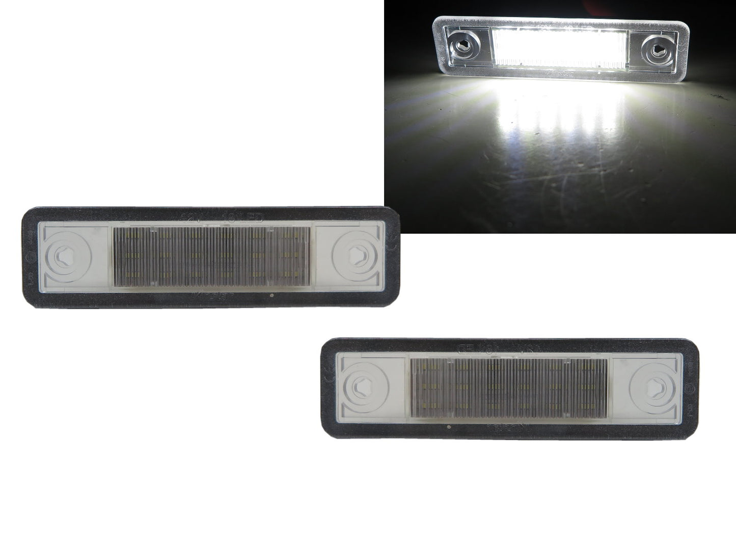 CrazyTheGod Vectra B 1995-2003 Sedan/Wagon 4D/5D LED License Lamp White for OPEL