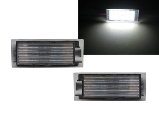 CrazyTheGod Vel Satis ไฟส่องป้ายทะเบียนรถยนต์ Hatchback 5D LED สีขาว ปี 1992-2005 สำหรับ RENAULT