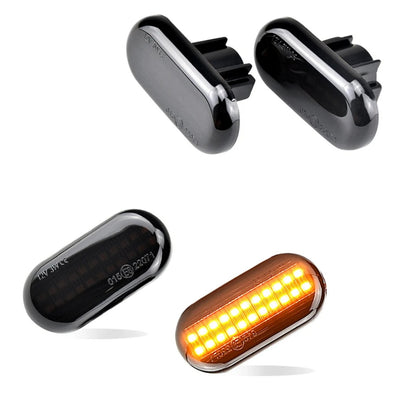 CrazyTheGod 19 II Cabriolet (D53_, 853_) LED Side Fender Marker Light Lamp Smoke for RENAULT