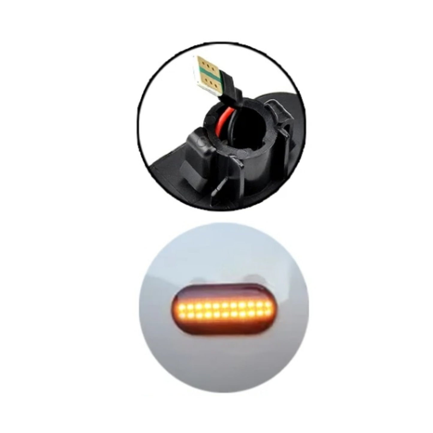 CrazyTheGod 19 II (B/C53_) LED Side Fender Marker Light Lamp Smoke for RENAULT