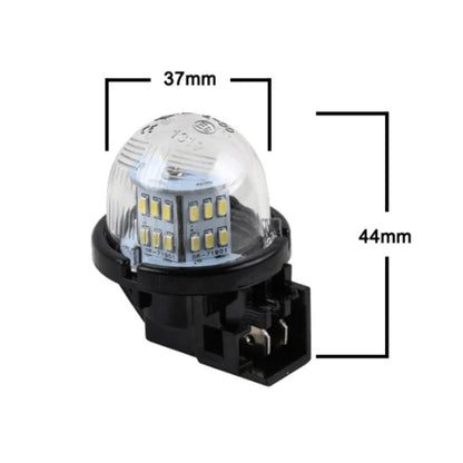 CrazyTheGod AGILA 2000-2007 LED License Lamp Chrome for OPEL